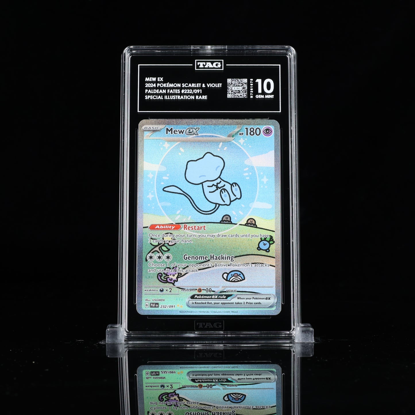 Mew ex 2024 Pokémon Scarlet & Violet Paldean Fates 232/091