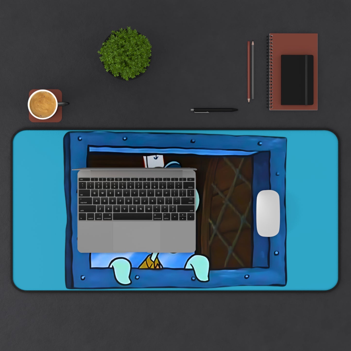 Squidward Working Desk Mat