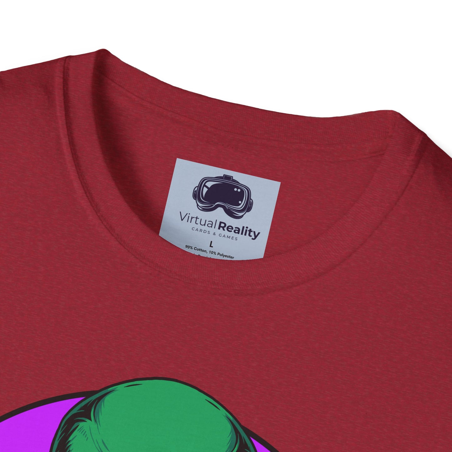 Alien Smoking - Unisex Softstyle T-Shirt - Trippy 420 Teeshirt - Psychedelic Mushrooms