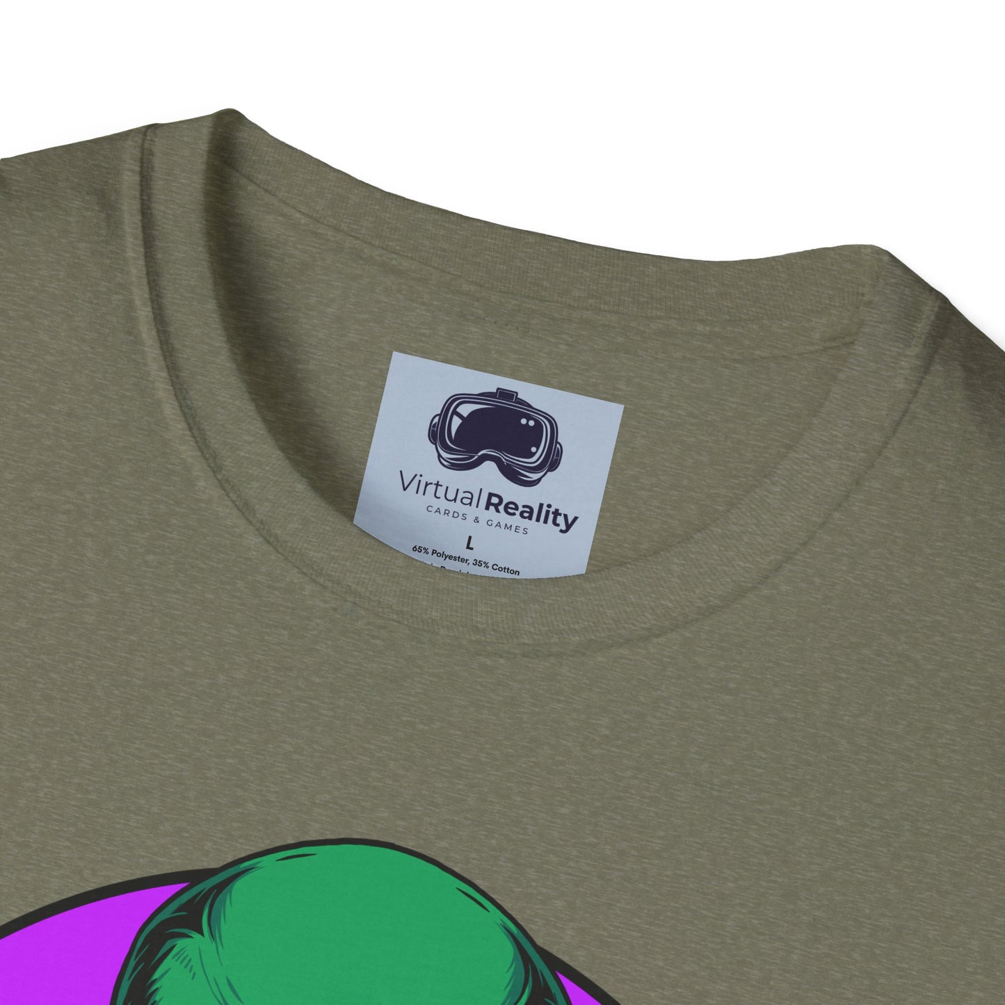 Alien Smoking - Unisex Softstyle T-Shirt - Trippy 420 Teeshirt - Psychedelic Mushrooms