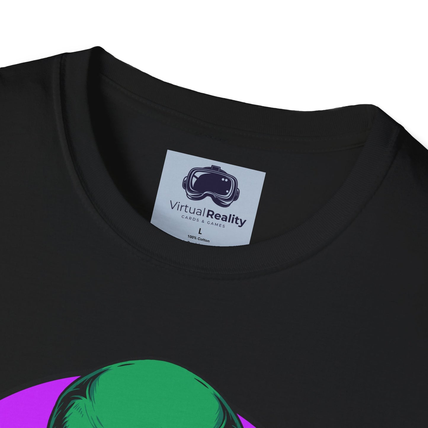 Alien Smoking - Unisex Softstyle T-Shirt - Trippy 420 Teeshirt - Psychedelic Mushrooms