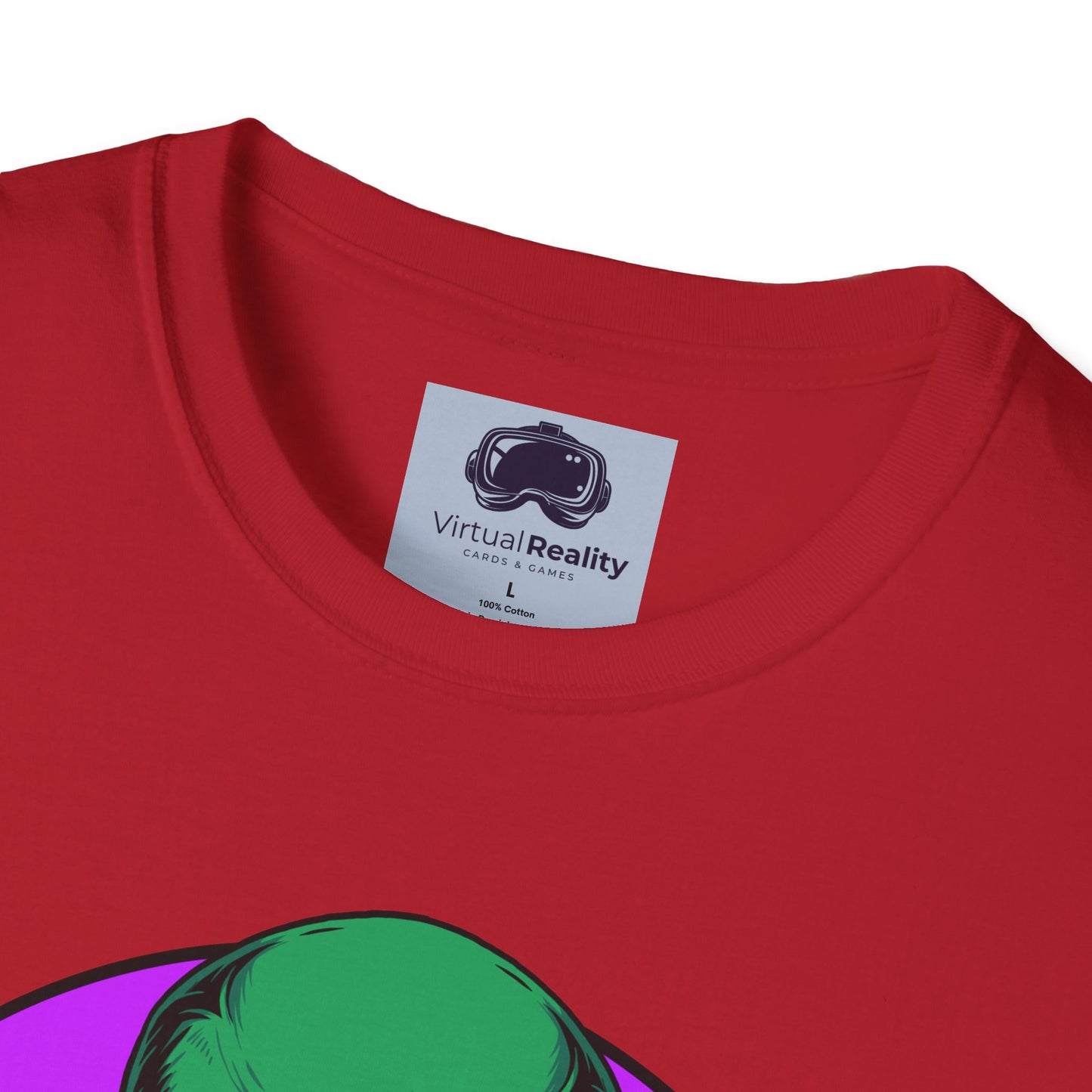 Alien Smoking - Unisex Softstyle T-Shirt - Trippy 420 Teeshirt - Psychedelic Mushrooms