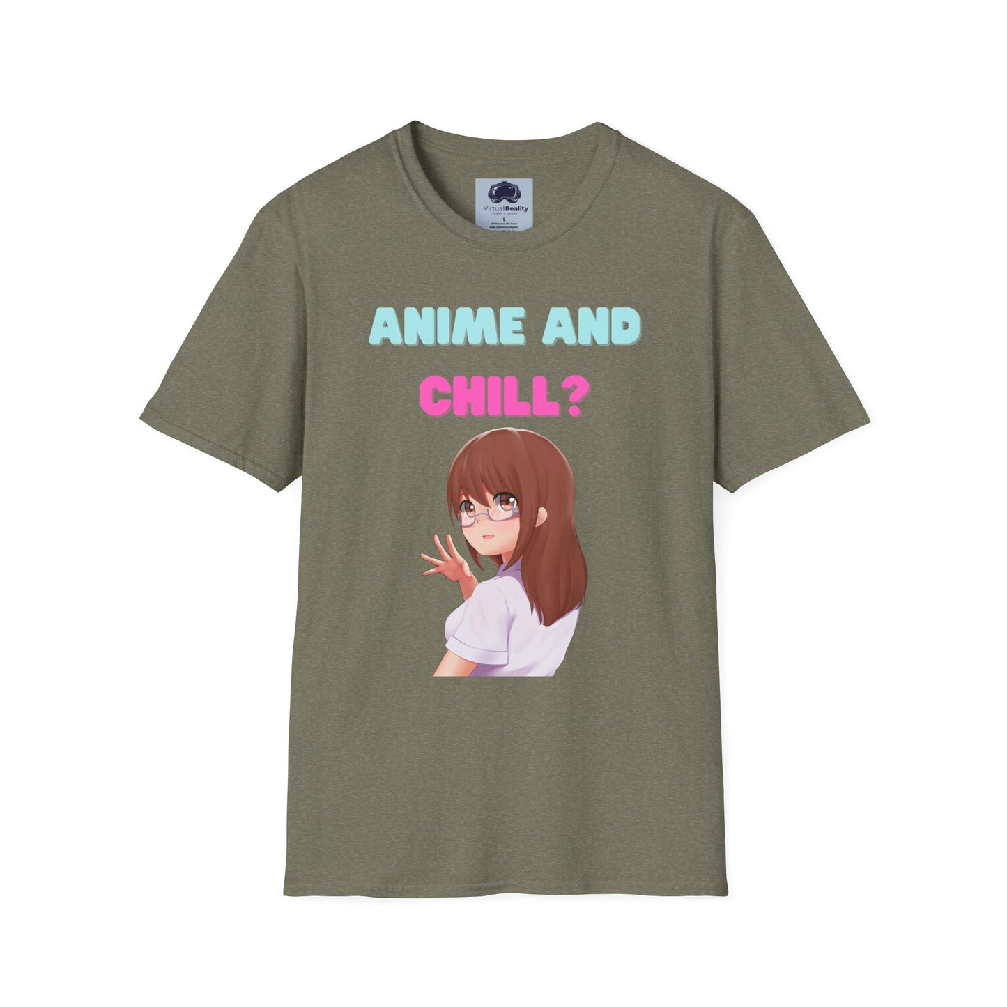 Anime and Chill - Unisex Softstyle T-Shirt - Anime shirt