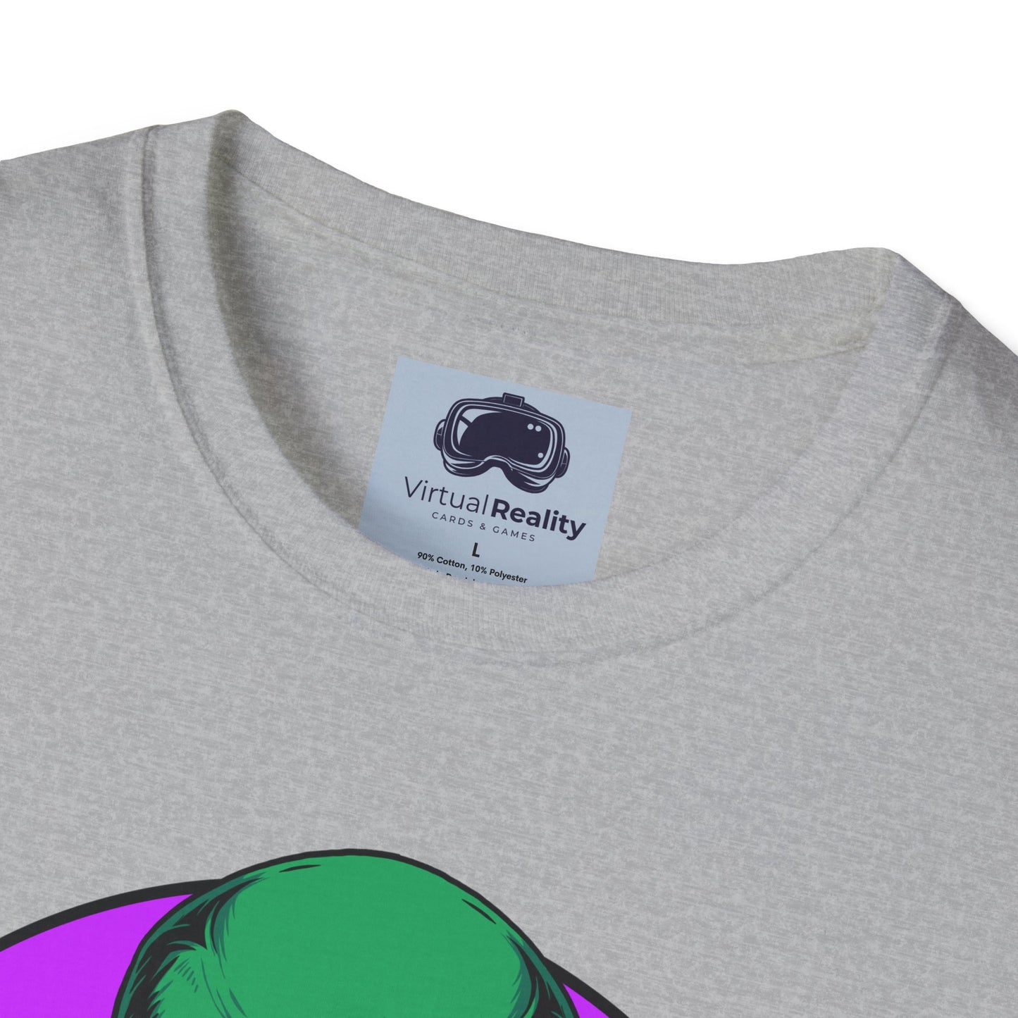 Alien Smoking - Unisex Softstyle T-Shirt - Trippy 420 Teeshirt - Psychedelic Mushrooms