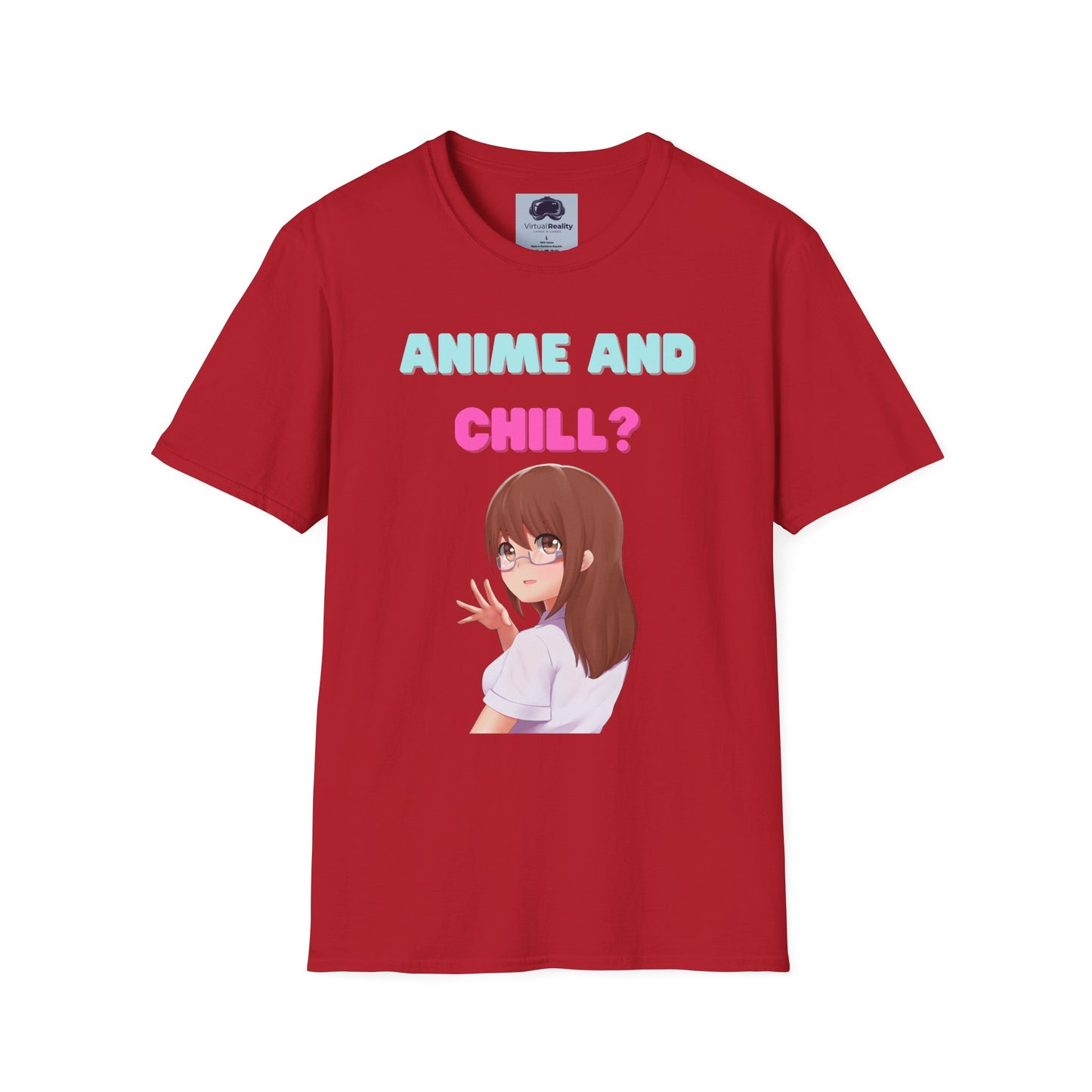 Anime and Chill - Unisex Softstyle T-Shirt - Anime shirt