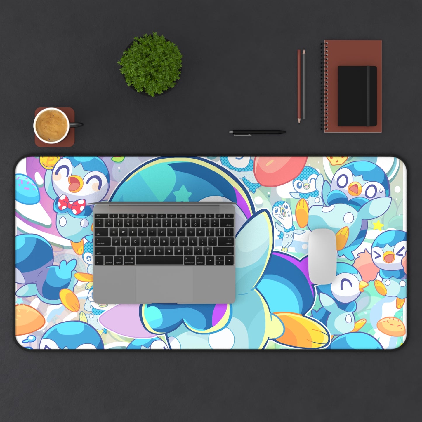 Cute Penguin Monster Desk Mat