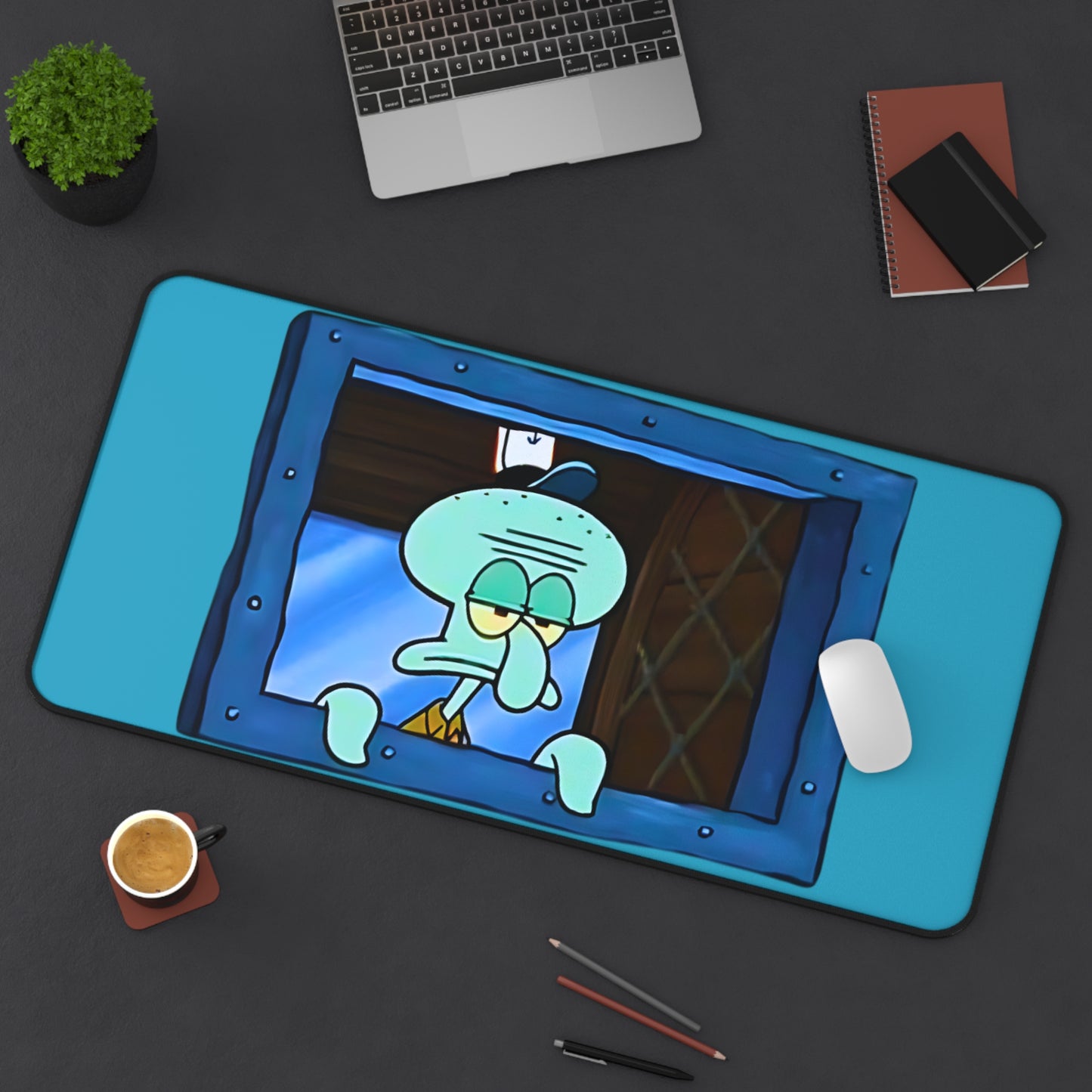Squidward Working Desk Mat