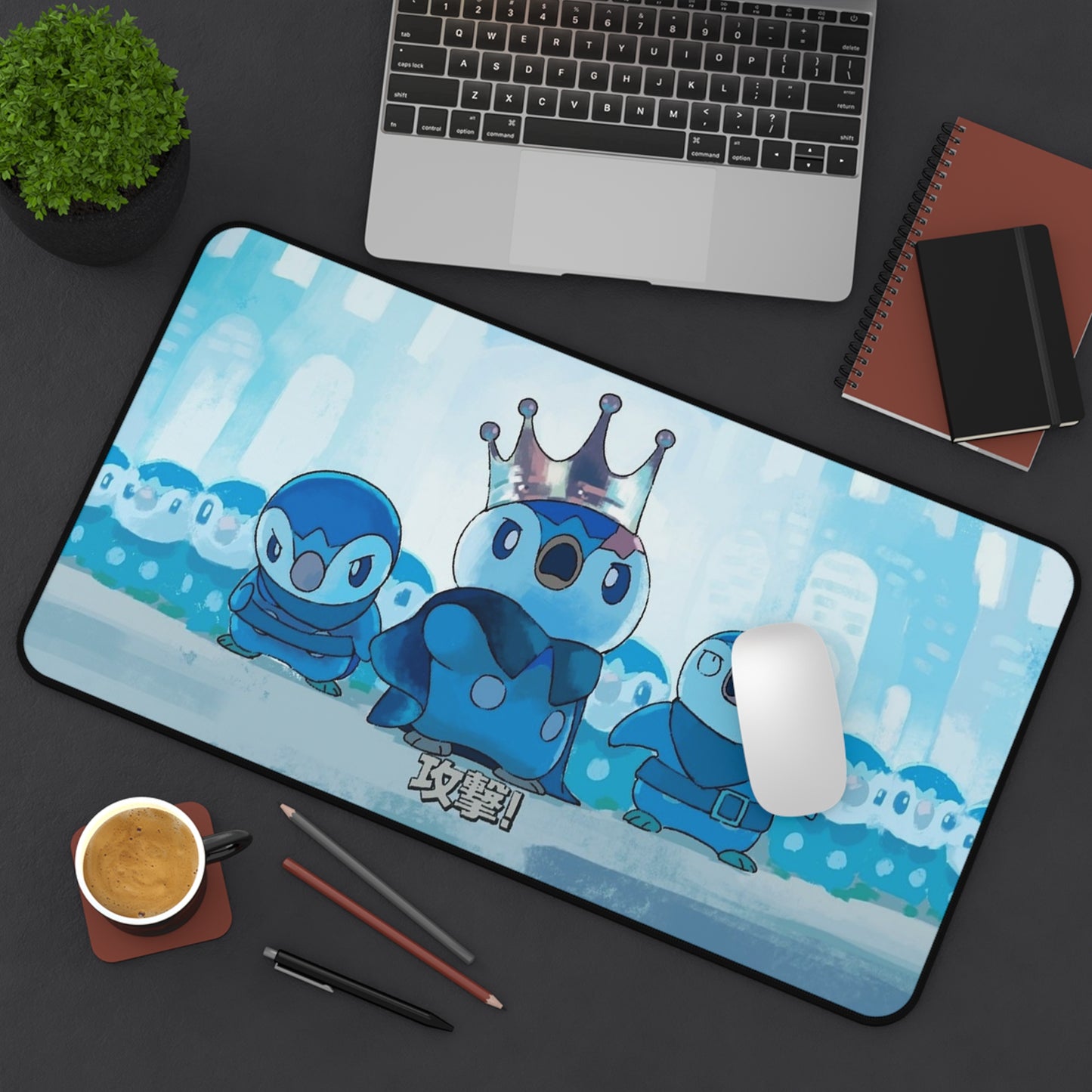 Funny Cute Penguin Monster Desk Mat