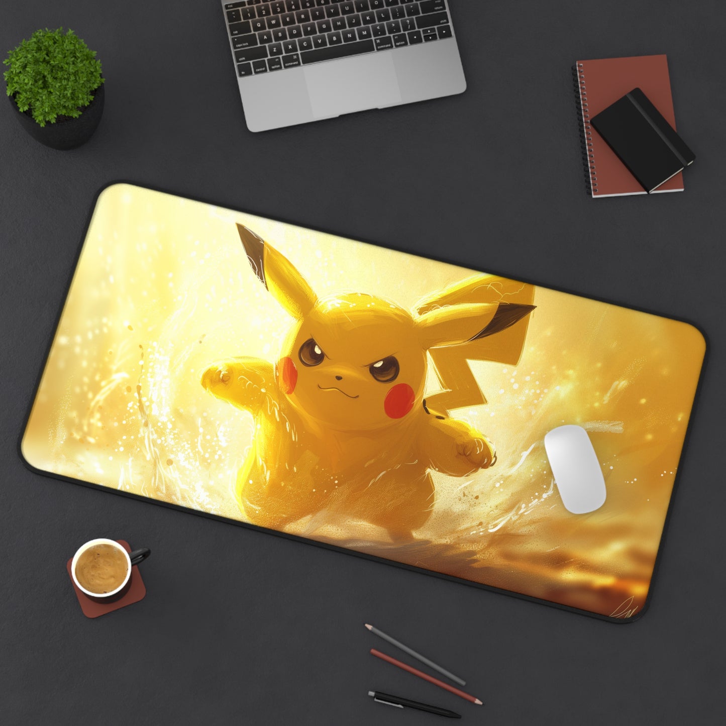 Yellow Mouse Desk Mat