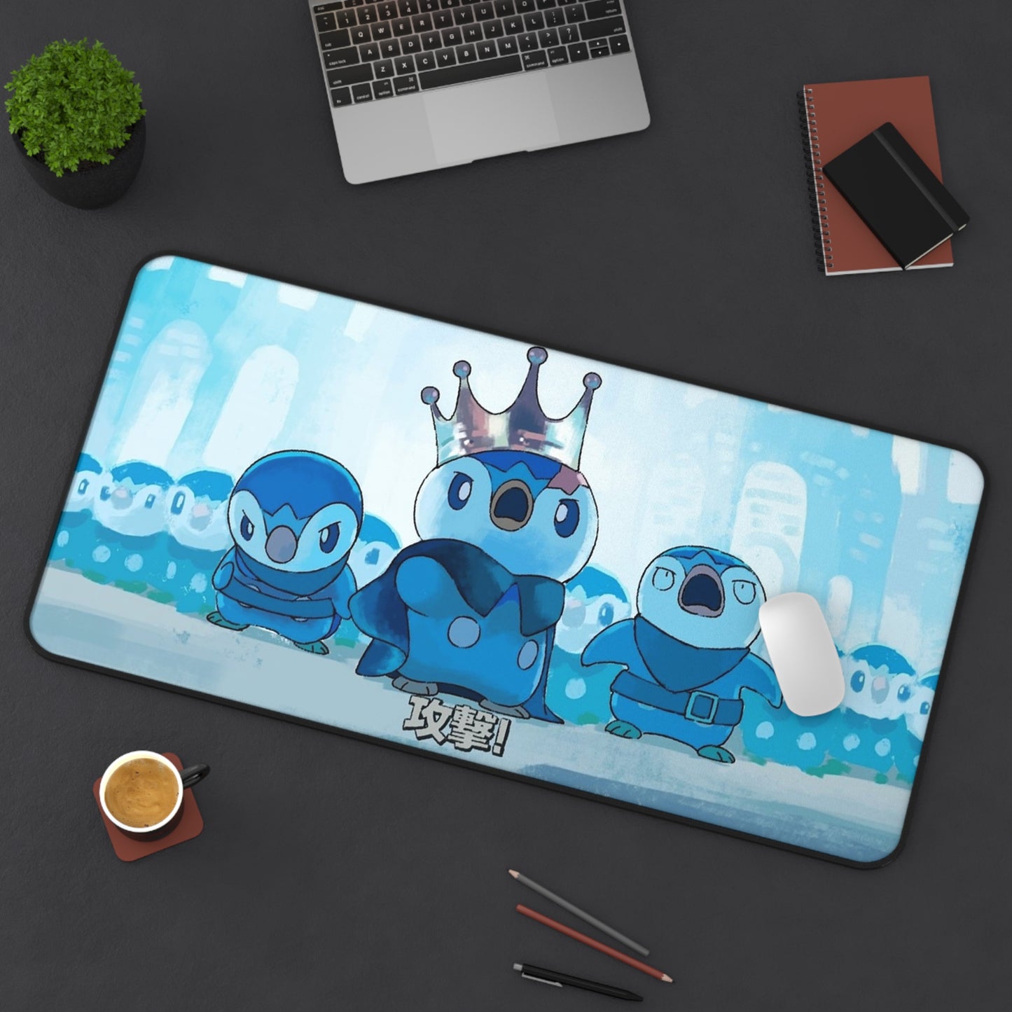 Funny Cute Penguin Monster Desk Mat