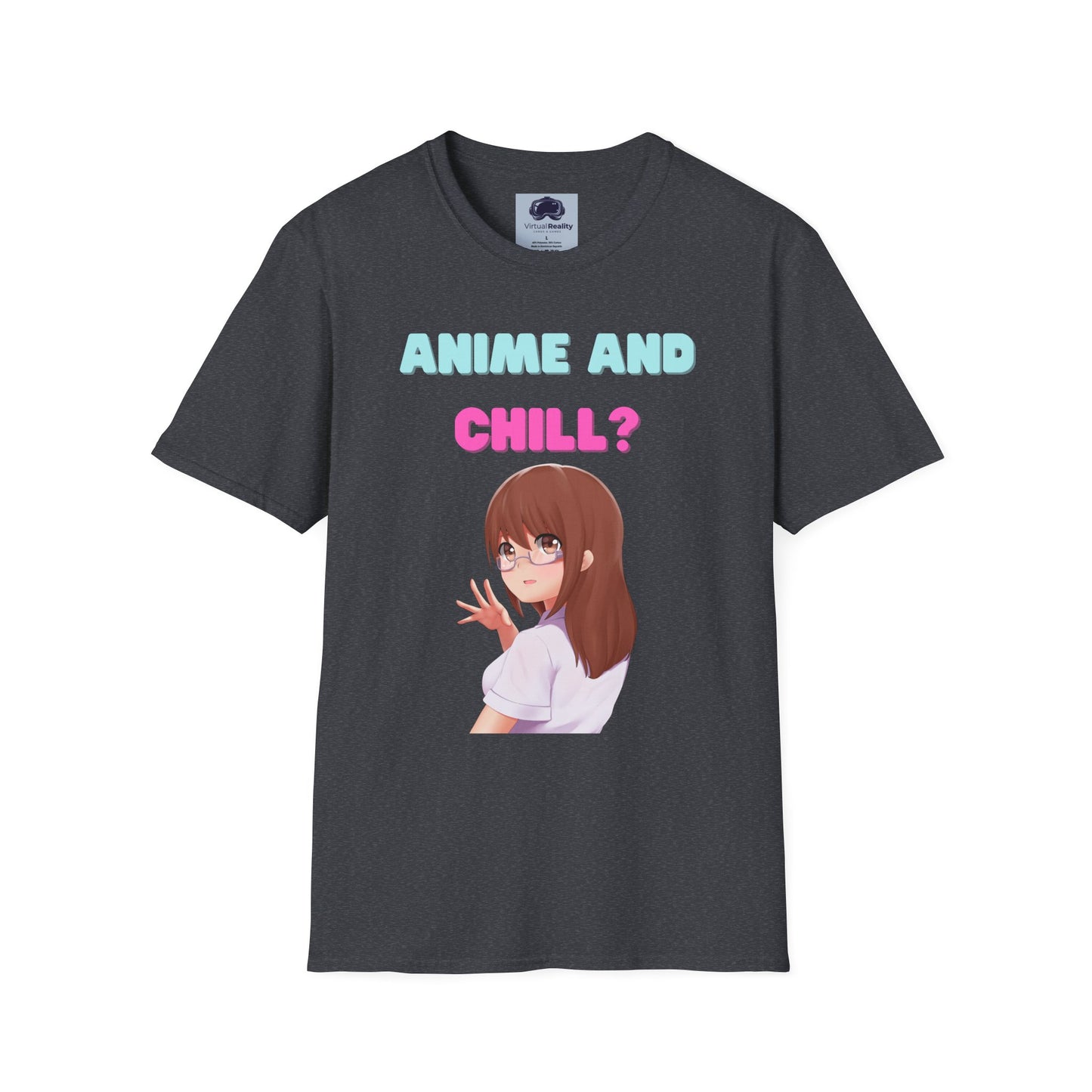 Anime and Chill - Unisex Softstyle T-Shirt - Anime shirt
