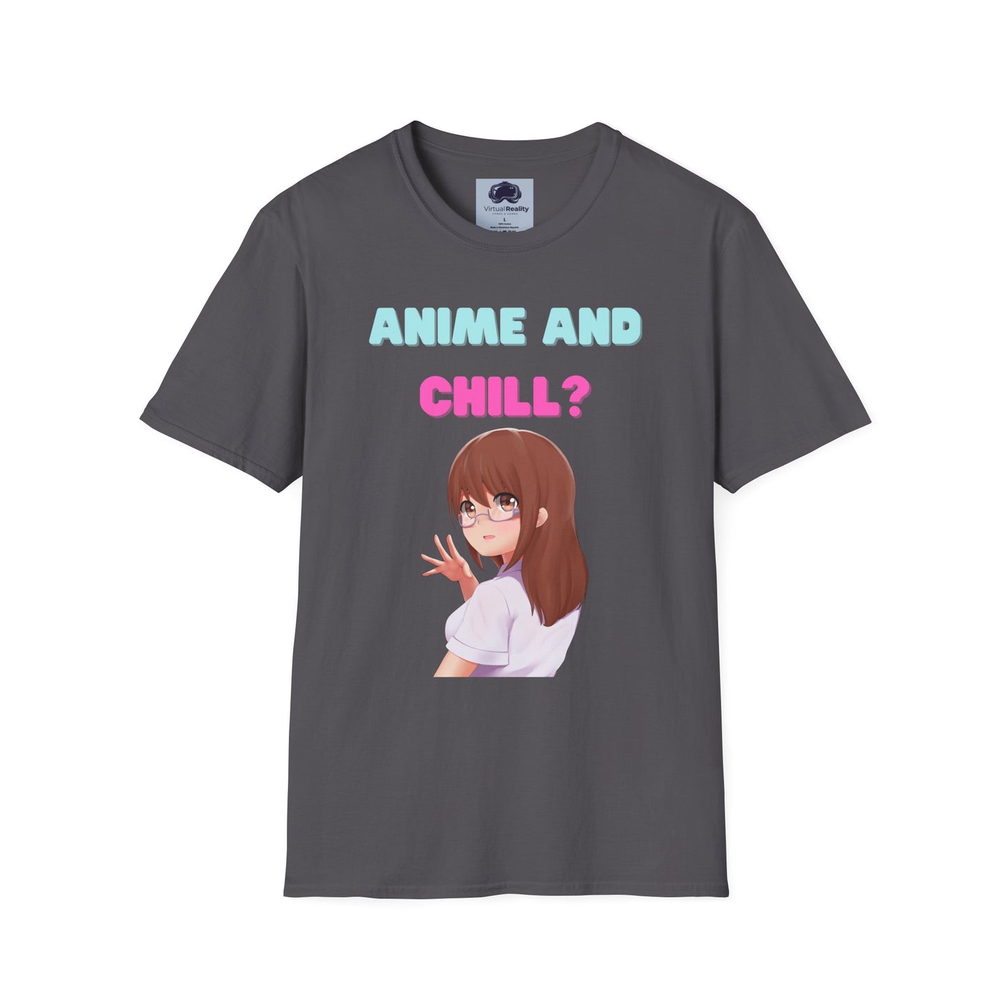 Anime and Chill - Unisex Softstyle T-Shirt - Anime shirt
