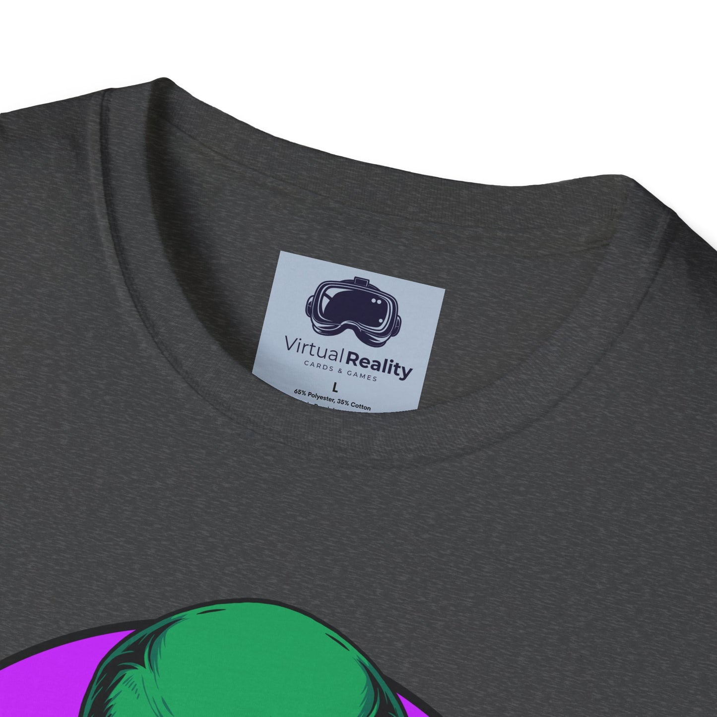 Alien Smoking - Unisex Softstyle T-Shirt - Trippy 420 Teeshirt - Psychedelic Mushrooms