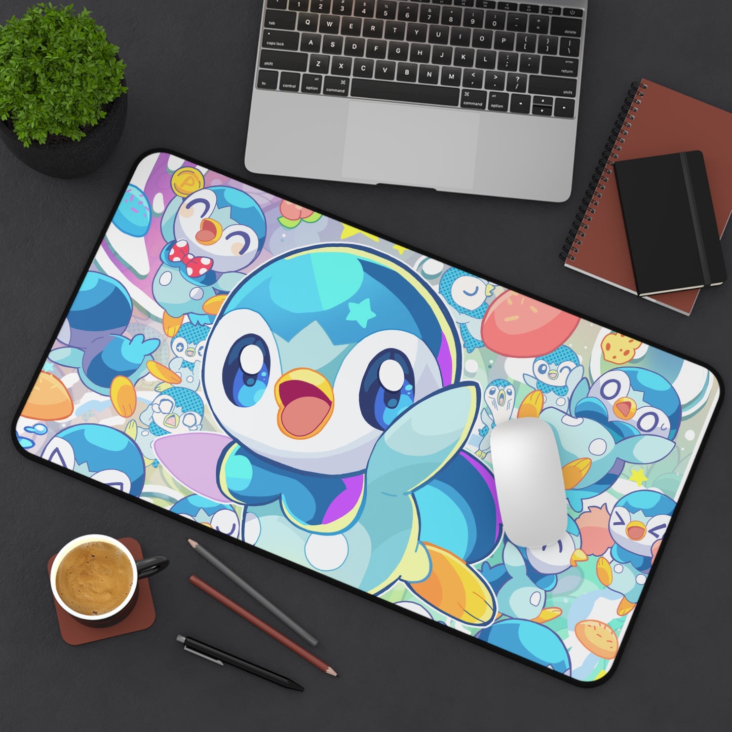 Cute Penguin Monster Desk Mat