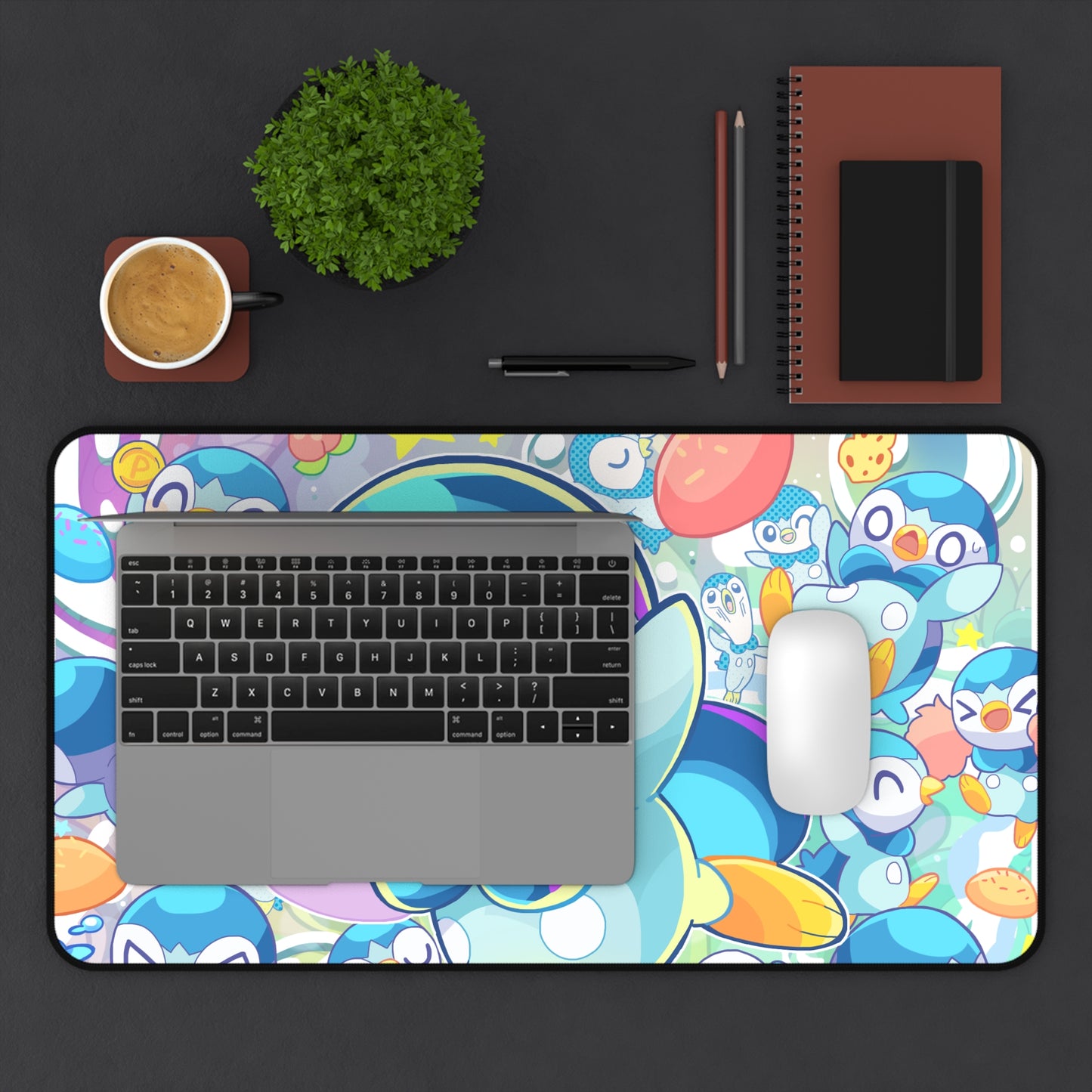 Cute Penguin Monster Desk Mat
