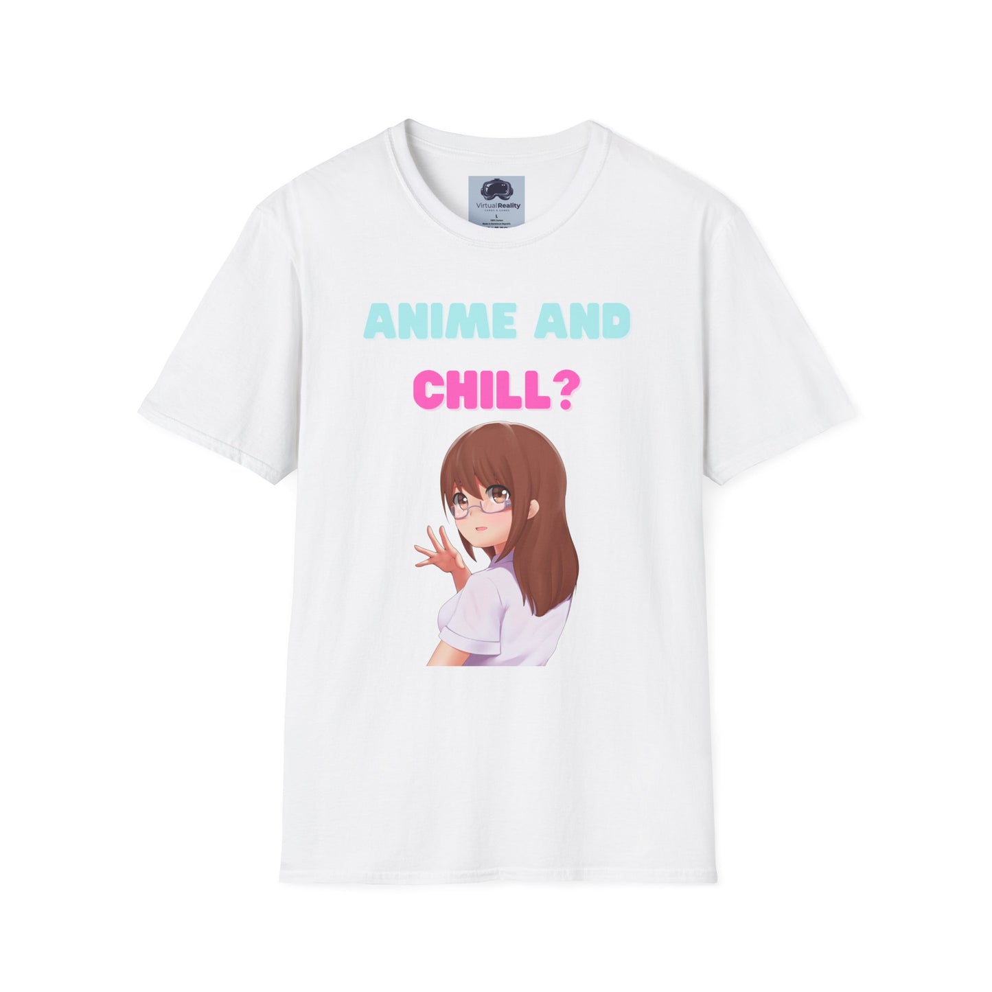 Anime and Chill - Unisex Softstyle T-Shirt - Anime shirt