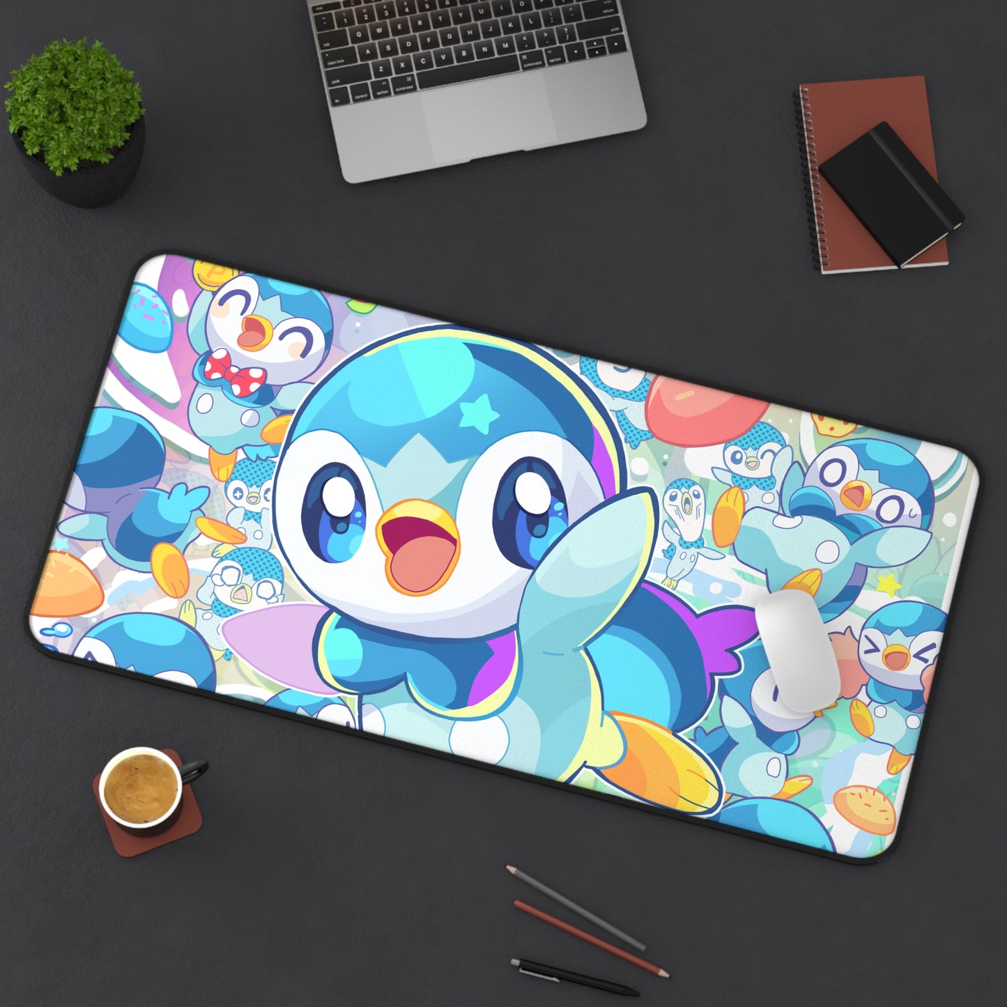 Cute Penguin Monster Desk Mat