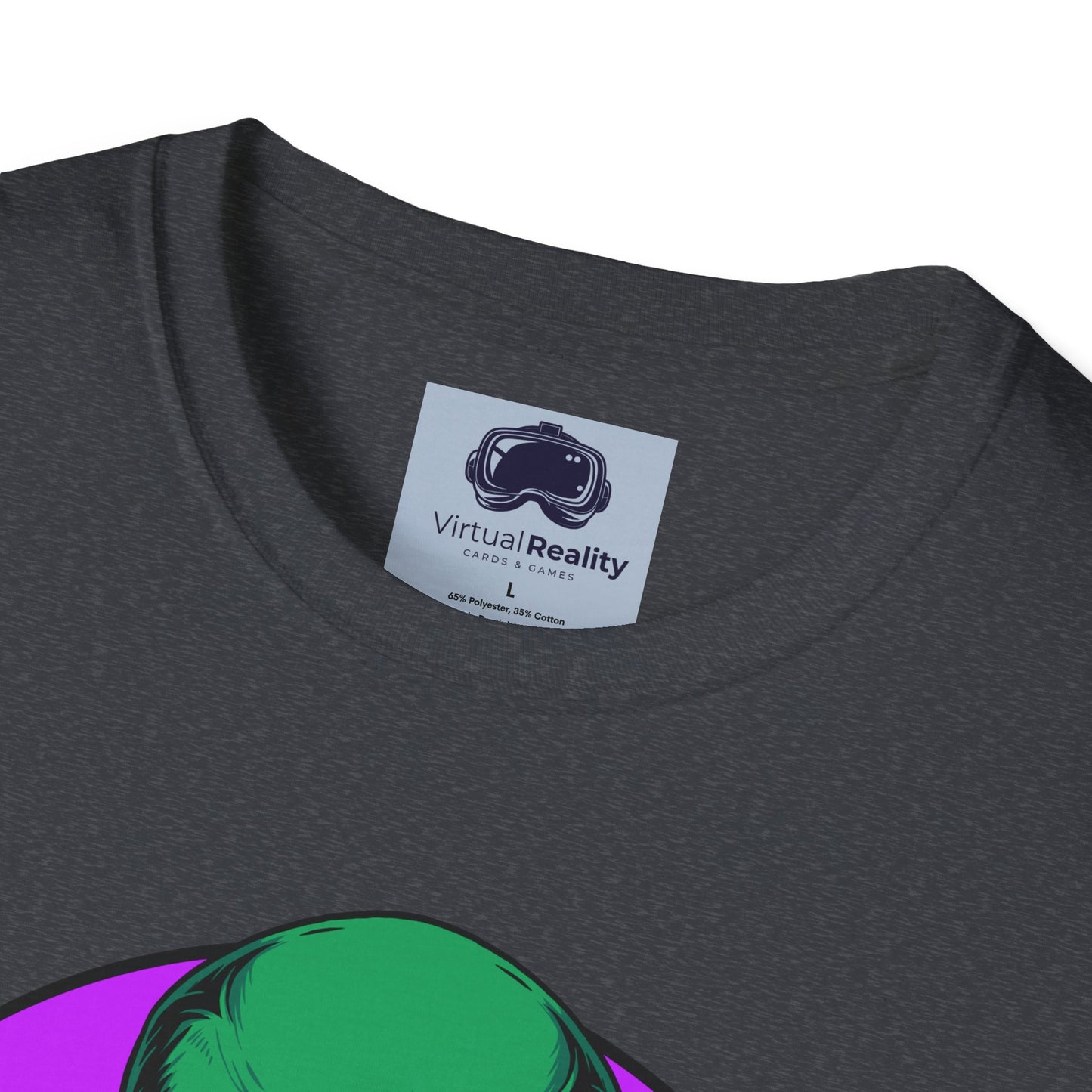 Alien Smoking - Unisex Softstyle T-Shirt - Trippy 420 Teeshirt - Psychedelic Mushrooms