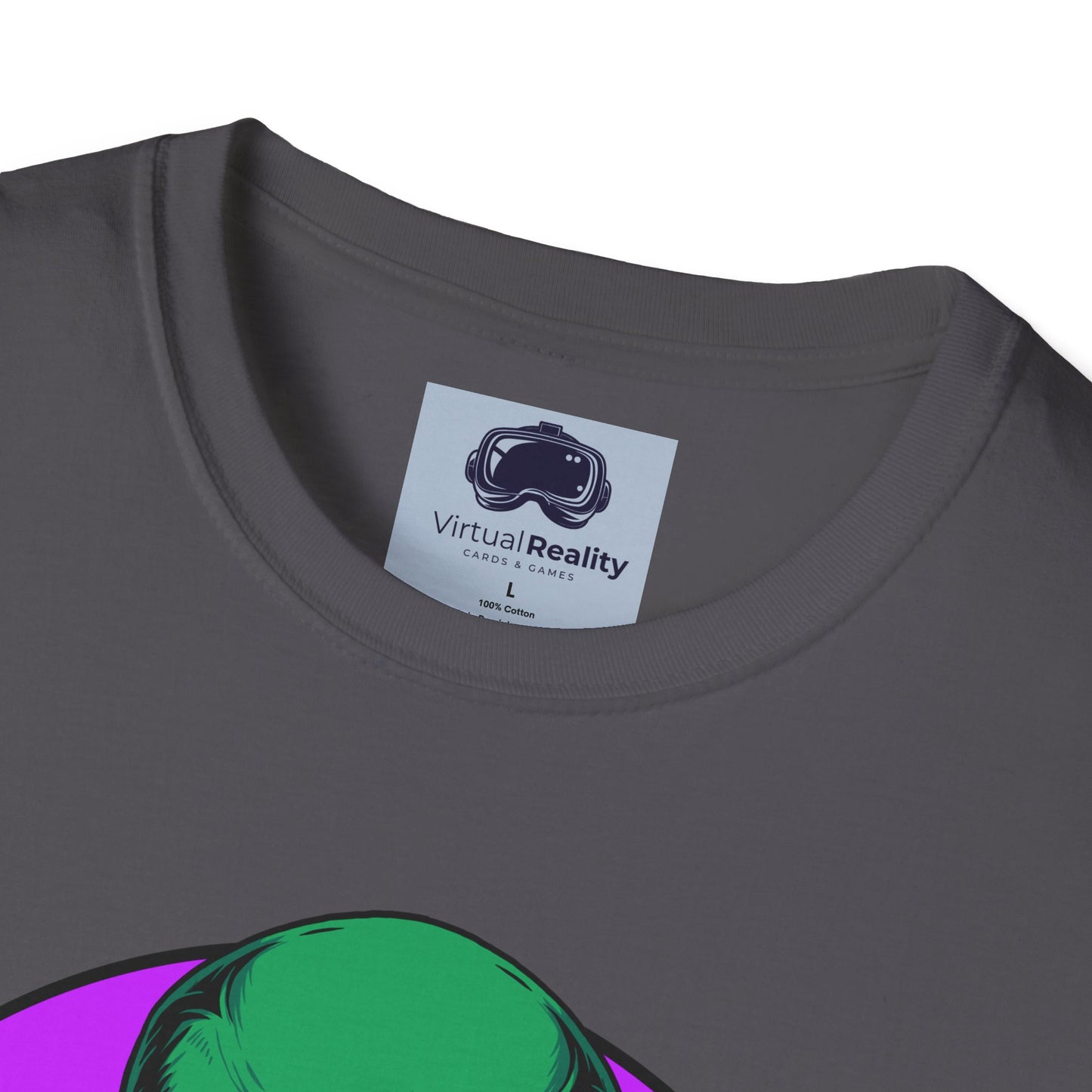 Alien Smoking - Unisex Softstyle T-Shirt - Trippy 420 Teeshirt - Psychedelic Mushrooms