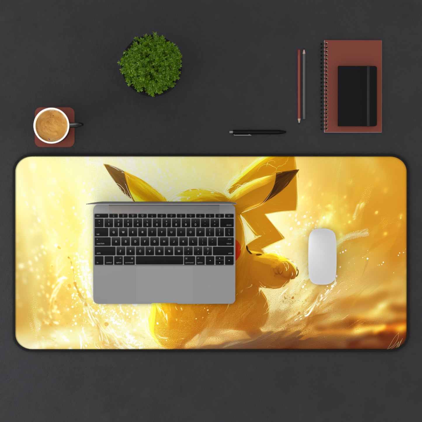 Yellow Mouse Desk Mat