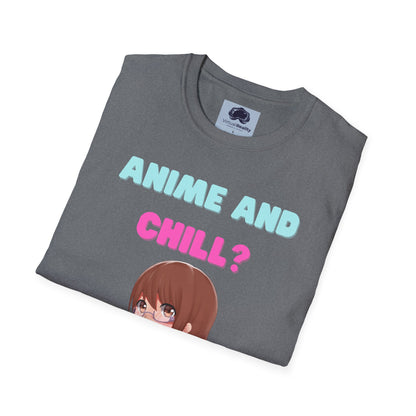 Anime and Chill - Unisex Softstyle T-Shirt - Anime shirt
