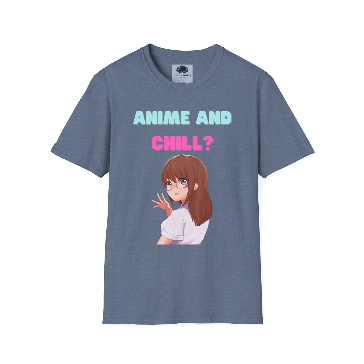 Anime and Chill - Unisex Softstyle T-Shirt - Anime shirt