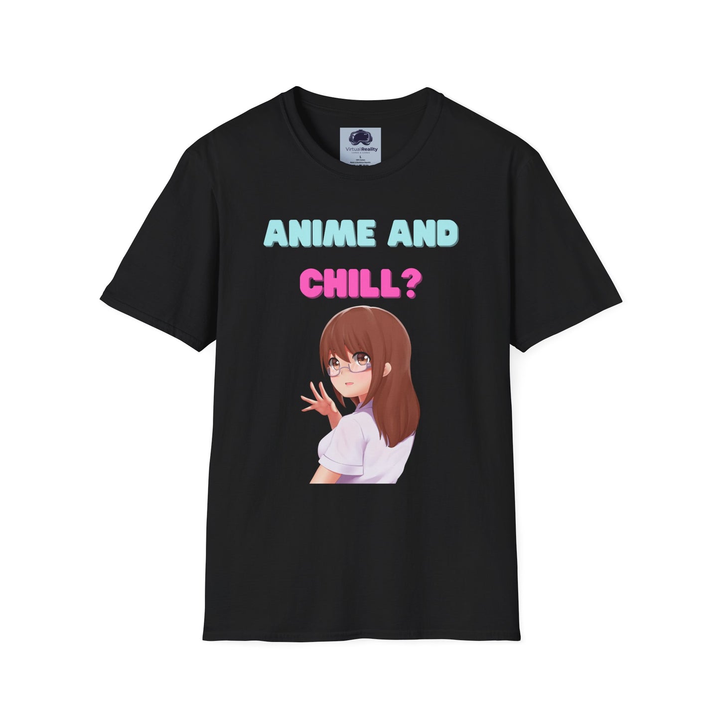 Anime and Chill - Unisex Softstyle T-Shirt - Anime shirt