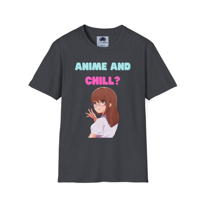 Anime and Chill - Unisex Softstyle T-Shirt - Anime shirt