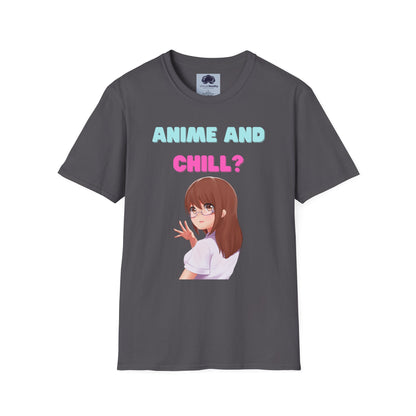 Anime and Chill - Unisex Softstyle T-Shirt - Anime shirt