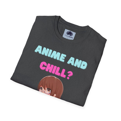 Anime and Chill - Unisex Softstyle T-Shirt - Anime shirt