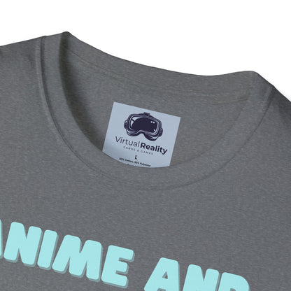 Anime and Chill - Unisex Softstyle T-Shirt - Anime shirt