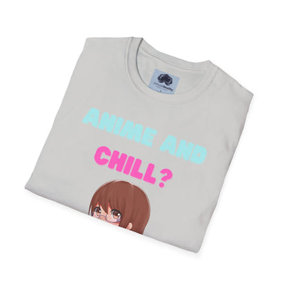 Anime and Chill - Unisex Softstyle T-Shirt - Anime shirt