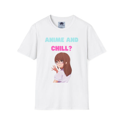 Anime and Chill - Unisex Softstyle T-Shirt - Anime shirt