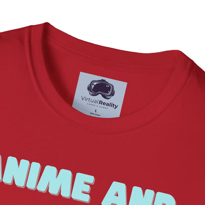Anime and Chill - Unisex Softstyle T-Shirt - Anime shirt