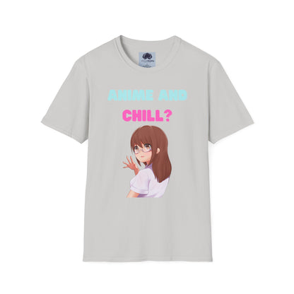 Anime and Chill - Unisex Softstyle T-Shirt - Anime shirt