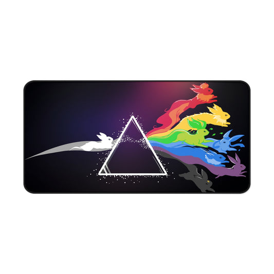 Rainbow Fox Desk Mat