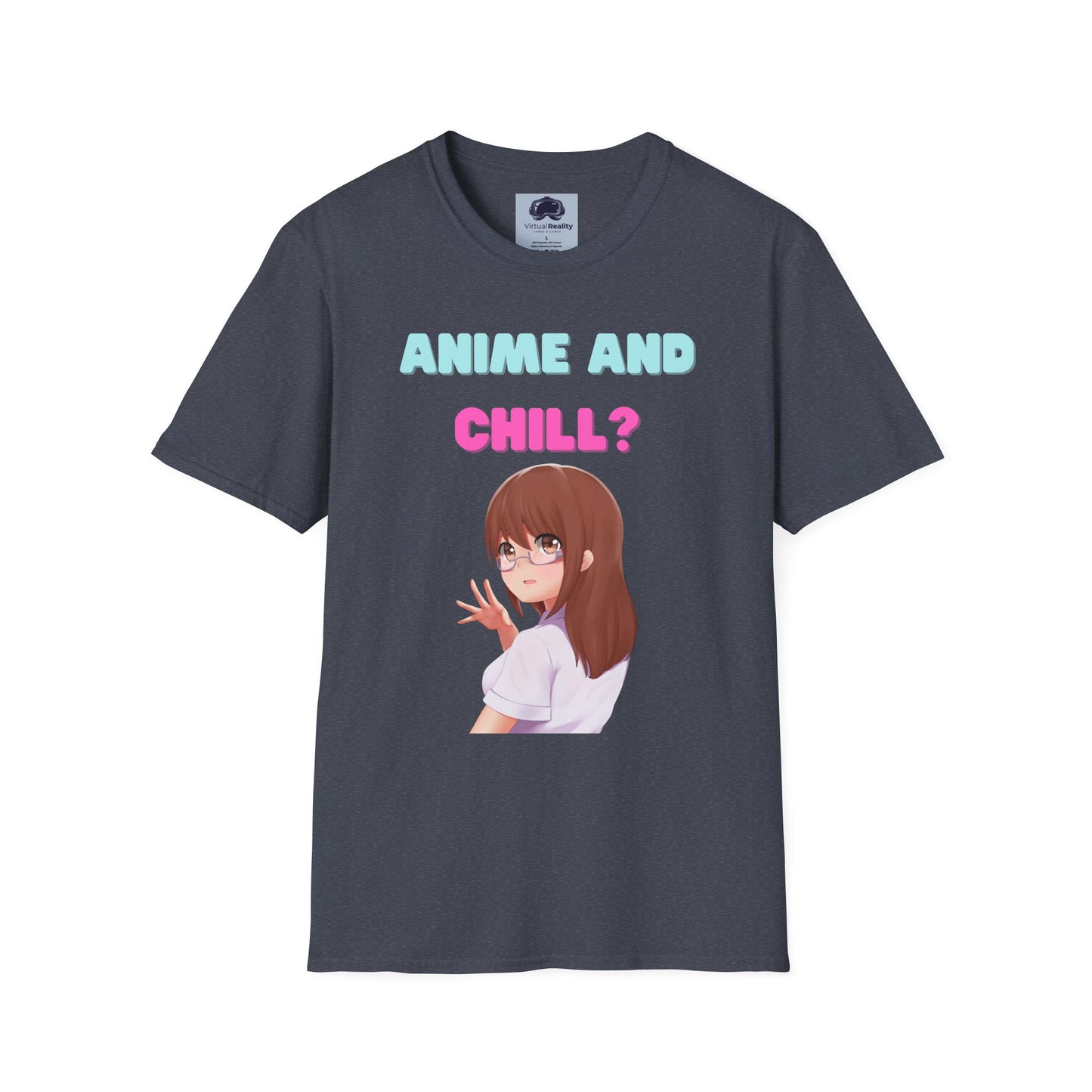 Anime and Chill - Unisex Softstyle T-Shirt - Anime shirt