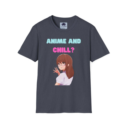Anime and Chill - Unisex Softstyle T-Shirt - Anime shirt