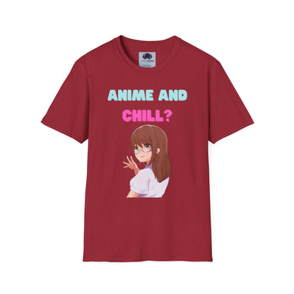 Anime and Chill - Unisex Softstyle T-Shirt - Anime shirt